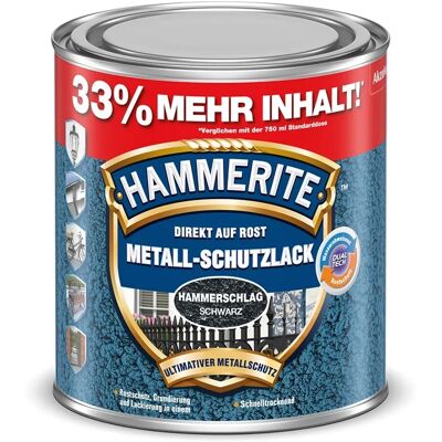Hammerite Metall-Schutzlack Schwarz Hammerschlag 1 l Hammerite Metall-Schutzlack Schwarz Hammerschlag 1 l