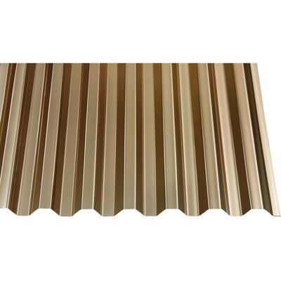 Gutta PVC-Profilplatte 1,1 mm Trapez 70/18 Bronce 2000 mm x 1090 mm Gutta PVC-Profilplatte 1,1 mm Trapez 70/18 Bronce 2000 mm x 1090 mm
