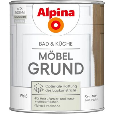 Alpina Möbel-Grund Bad & Küche Weiß 750 ml Alpina Möbel-Grund Bad & Küche Weiß 750 ml