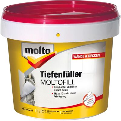 Molto Tiefenfüller Moltofill Innen-Fertigspachtel 1 l Molto Tiefenfüller Moltofill Innen-Fertigspachtel 1 l