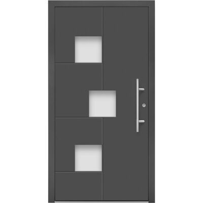 Splendoor Moderno Aluminium-Haustür Moderno M530/P 110 cm x 210 cm Anthrazit Metallic Anschlag R Splendoor Moderno Aluminium-Haustür Moderno M530/P 110 cm x 210 cm Anthrazit Metallic Anschlag R