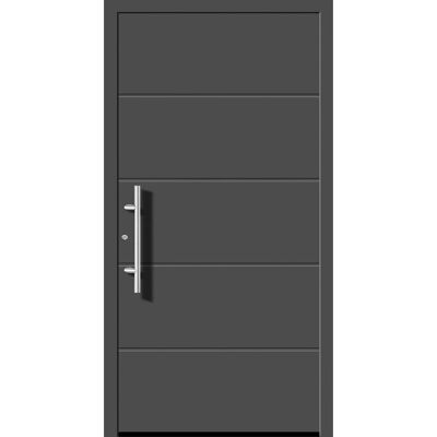 Splendoor Moderno Aluminium-Haustür Moderno M470/P 110 x 210 cm Anthrazit Metallic Anschlag Links Splendoor Moderno Aluminium-Haustür Moderno M470/P 110 x 210 cm Anthrazit Metallic Anschlag Links
