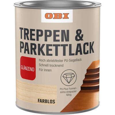 OBI Treppen- und Parkettversiegelung Transparent glänzend 750 ml OBI Treppen- und Parkettversiegelung Transparent glänzend 750 ml