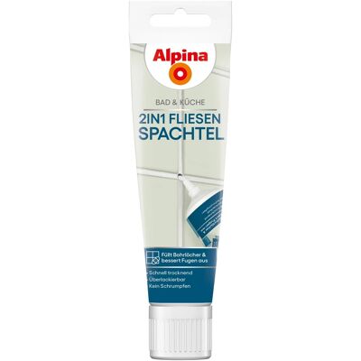 Alpina Fliesenspachtel Bad & Küche 2-in-1 Weiß 100 ml Alpina Fliesenspachtel Bad & Küche 2-in-1 Weiß 100 ml