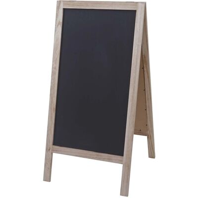 MCW XL Werbetafel C17 2 Schreibflächen Klappbar 100x50cm Naturfarben MCW XL Werbetafel C17 2 Schreibflächen Klappbar 100x50cm Naturfarben