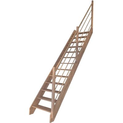 StarWood Treppen StarWood Treppe Rhodos Eiche Gerade Holz-Design-Geländer Rechts FSC® StarWood Treppen StarWood Treppe Rhodos Eiche Gerade Holz-Design-Geländer Rechts FSC®