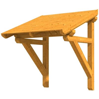 Skan Holz Haustür-Vordach Potsdam 1 Eiche hell lasiert 176 cm x 156 cm Skan Holz Haustür-Vordach Potsdam 1 Eiche hell lasiert 176 cm x 156 cm