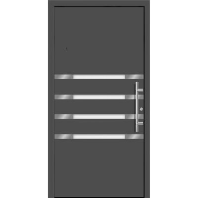 Splendoor Moderno Aluminium-Haustür Moderno M450/P 110 x 210 cm Anthrazit Metallic Anschlag Rechts Splendoor Moderno Aluminium-Haustür Moderno M450/P 110 x 210 cm Anthrazit Metallic Anschlag Rechts