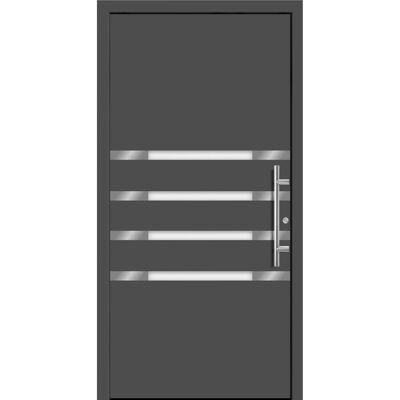Splendoor Moderno Aluminium-Haustür Moderno M450/B 110 x 210 cm Anthrazit Metallic Anschlag Rechts Splendoor Moderno Aluminium-Haustür Moderno M450/B 110 x 210 cm Anthrazit Metallic Anschlag Rechts
