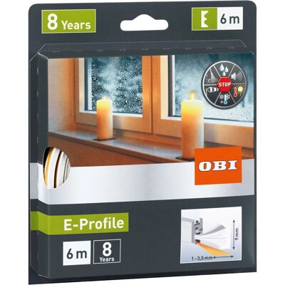 Obi - Profile-E - weiß - Fensterdichtung Obi - Profile-E - weiß - Fensterdichtung