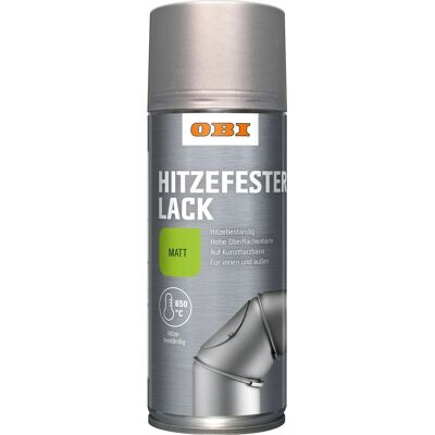 OBI Hitzefester Lack Spray Silber matt 400 ml OBI Hitzefester Lack Spray Silber matt 400 ml