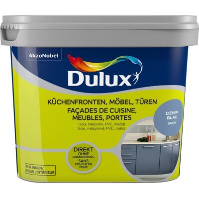 Dulux Fresh Up Lack für Küchen, Möbel und Türen Satin Denim Blue 750 ml Dulux Fresh Up Lack für Küchen, Möbel und Türen Satin Denim Blue 750 ml