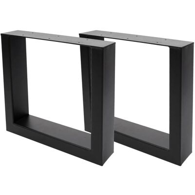 MCW 2er-Set Tischbein H33 Industrial 37x40cm Schwarz MCW 2er-Set Tischbein H33 Industrial 37x40cm Schwarz