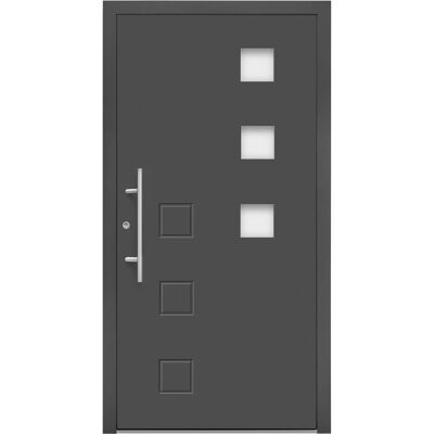 Splendoor Moderno Aluminium-Haustür Moderno M510/P 110 cm x 210 cm Anthrazit Metallic Anschlag L Splendoor Moderno Aluminium-Haustür Moderno M510/P 110 cm x 210 cm Anthrazit Metallic Anschlag L