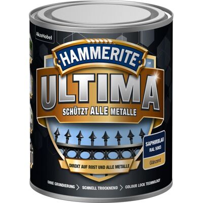 AkzoNobel - Hammerite Ultima - Saphirblau - Glänzend - Metall-Lack AkzoNobel - Hammerite Ultima - Saphirblau - Glänzend - Metall-Lack