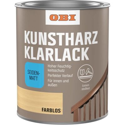 OBI Kunstharz Klarlack Farblos seidenmatt 2 l OBI Kunstharz Klarlack Farblos seidenmatt 2 l