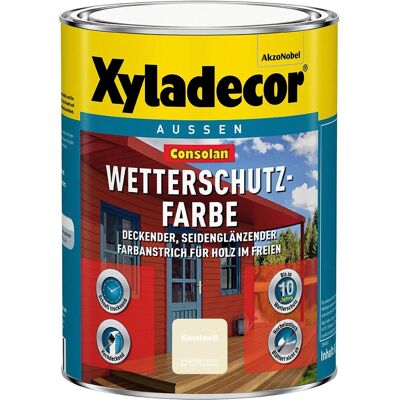 Xyladecor Wetterschutzfarbe Consolan Kieselweiß Seidenglänzend 750 ml Xyladecor Wetterschutzfarbe Consolan Kieselweiß Seidenglänzend 750 ml