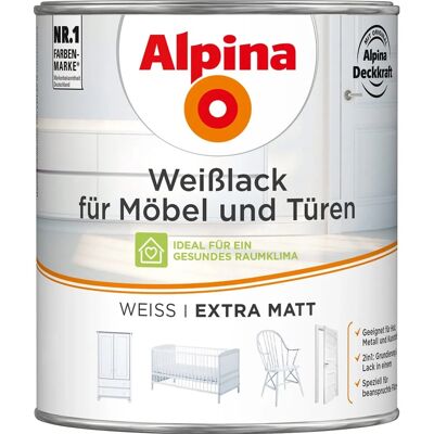 ALPINA Weißlack für Möbel und Türen - Lack ALPINA Weißlack für Möbel und Türen - Lack