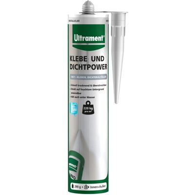 Ultrament Klebe- und Dichtpower Kristallklar Transparent 290 g Ultrament Klebe- und Dichtpower Kristallklar Transparent 290 g