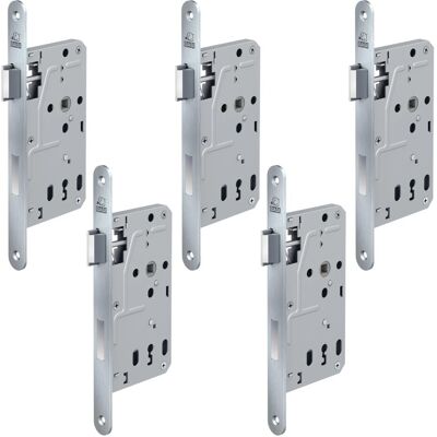 Basi Zimmertürschloss ES 927 BB DIN Links Rundstulp 20 mm Edelstahl Falle Kunststoff Riegel Aluminium 5er Set Basi Zimmertürschloss ES 927 BB DIN Links Rundstulp 20 mm Edelstahl Falle Kunststoff Riegel Aluminium 5er Set