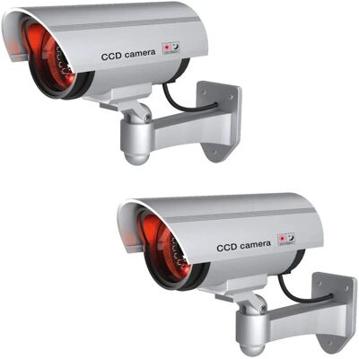Basi KameraAttrappe KA 300 Silber mit Blinkendem LEDLicht 2* Basi KameraAttrappe KA 300 Silber mit Blinkendem LEDLicht 2*