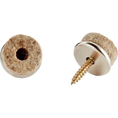 Parkettgleiter mit Schraube Ø 24 mm 16 Stück Parkettgleiter mit Schraube Ø 24 mm 16 Stück