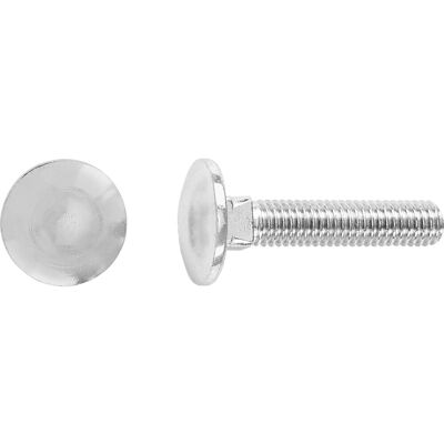 LUXTOOLS LUX-TOOLS Schlossschrauben Flachrundkopf M5 x 25 mm Stahl 100 Stück LUXTOOLS LUX-TOOLS Schlossschrauben Flachrundkopf M5 x 25 mm Stahl 100 Stück