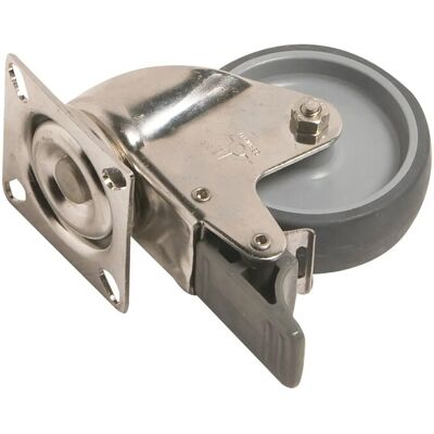 Rotella - 75 mm Drehbar - Edelstahl - 50 kg - Rollenrad Rotella - 75 mm Drehbar - Edelstahl - 50 kg - Rollenrad