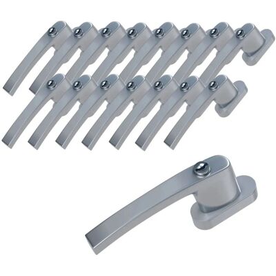 Basi Fenstergriff FG 503 Abschließbar 16er Set inkl. 1 Schlüssel je Fenstergriff Gleichschließend Silber Basi Fenstergriff FG 503 Abschließbar 16er Set inkl. 1 Schlüssel je Fenstergriff Gleichschließend Silber