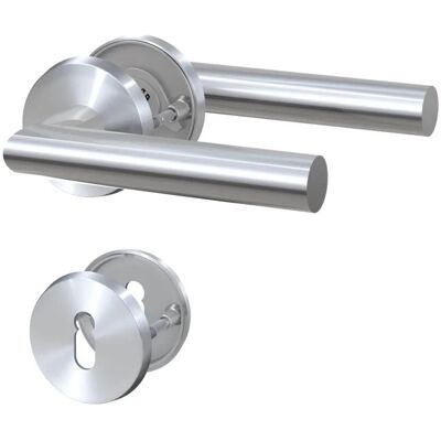 Basi Rosetten Garnitur ZB 3200 Edelstahl LForm Lochung Buntbart Basi Rosetten Garnitur ZB 3200 Edelstahl LForm Lochung Buntbart