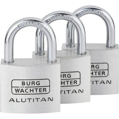 Burg Wächter Vorhangschloss-Set Trio 770 40 SB Burg Wächter Vorhangschloss-Set Trio 770 40 SB