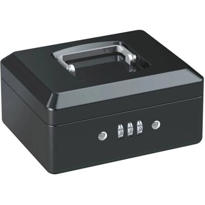 Basi Geldkassette mit Münzfächern GKZ 10M Tragegriff Einstellbare 3Stellige Zahlenkombination Schwarz Basi Geldkassette mit Münzfächern GKZ 10M Tragegriff Einstellbare 3Stellige Zahlenkombination Schwarz