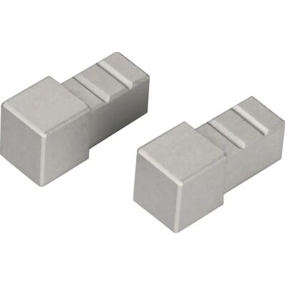 Arcansas Ecke Quadrat-Abschlussprofil Alu eloxiert Silbermatt 10 mm (2 Stk.) Arcansas Ecke Quadrat-Abschlussprofil Alu eloxiert Silbermatt 10 mm (2 Stk.)