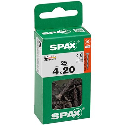 Spax Universal Holzschraube - Zinkbeschichtet, 4x20mm - Schrauben Spax Universal Holzschraube - Zinkbeschichtet, 4x20mm - Schrauben