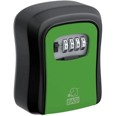 Basi Schlüsselsafe SchwarzGrün SSZ 200 mit Zahlenschloss Aluminium Basi Schlüsselsafe SchwarzGrün SSZ 200 mit Zahlenschloss Aluminium