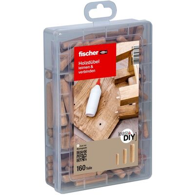 Fischer EasyDIY Box Holzdübel (160 Teile) Fischer EasyDIY Box Holzdübel (160 Teile)