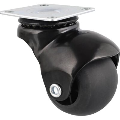 Wagner Möbel-Kugelrolle mit Platte Ø 3,8 cm Schwarz Wagner Möbel-Kugelrolle mit Platte Ø 3,8 cm Schwarz