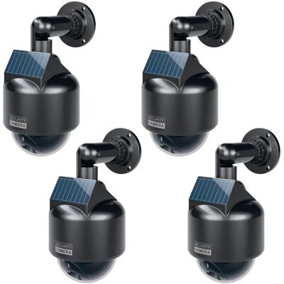 Basi CCD Solar KameraAttrappe KA 312 mit Rotem Blinklicht nach IP23 Geprüft inkl. Befestigungsmaterial und Aufklebbares Warnschild 4er Set Basi CCD Solar KameraAttrappe KA 312 mit Rotem Blinklicht nach IP23 Geprüft inkl. Befestigungsmaterial und Aufklebbares Warnschild 4er Set
