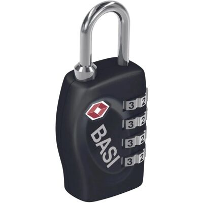 Basi Kofferschloss KS 630 TSA ZinkdruckgussGehäuse 31 mm Schwarz Stahlbügel Basi Kofferschloss KS 630 TSA ZinkdruckgussGehäuse 31 mm Schwarz Stahlbügel