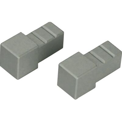Arcansas Ecke Quadrat-Abschlussprofil Alu eloxiert Titan gebürstet 10 mm (2 Stk.) Arcansas Ecke Quadrat-Abschlussprofil Alu eloxiert Titan gebürstet 10 mm (2 Stk.)