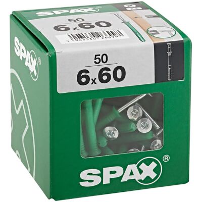 Spax Nageldübel Typ-ND 6 mm x 60 mm 50 Stück Spax Nageldübel Typ-ND 6 mm x 60 mm 50 Stück