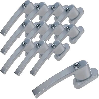Basi Fenstergriff FG 503 Abschließbar 12er Set inkl. 1 Schlüssel je Fenstergriff Gleichschließend Silber Basi Fenstergriff FG 503 Abschließbar 12er Set inkl. 1 Schlüssel je Fenstergriff Gleichschließend Silber