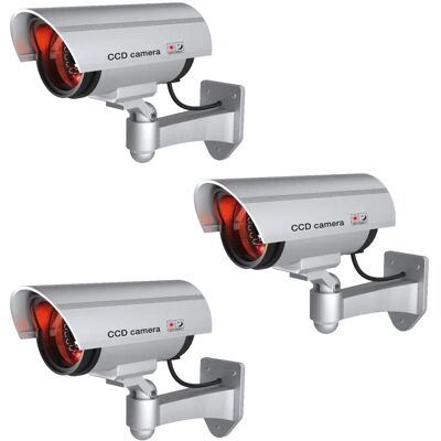 Basi KameraAttrappe KA 300 Silber mit Blinkendem LEDLicht 3* Basi KameraAttrappe KA 300 Silber mit Blinkendem LEDLicht 3*