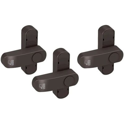 Basi Fenster und Fenstertürenzusatzsicherung Set 3* FS 500 Braun Einflügelig Basi Fenster und Fenstertürenzusatzsicherung Set 3* FS 500 Braun Einflügelig