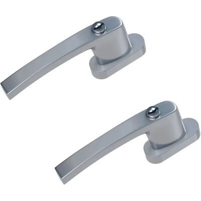 Basi Fenstergriff FG 503 Abschließbar 2er Set inkl. 1 Schlüssel je Fenstergriff Gleichschließend Silber Basi Fenstergriff FG 503 Abschließbar 2er Set inkl. 1 Schlüssel je Fenstergriff Gleichschließend Silber