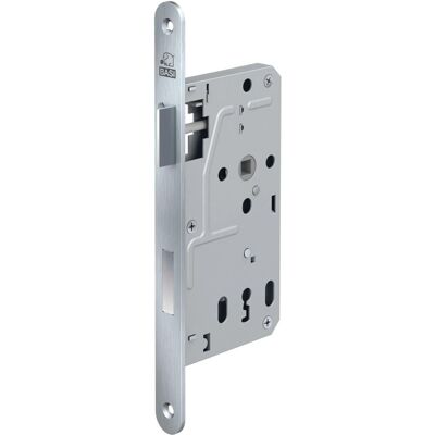 Basi Zimmertürschloss ES 927 BB DIN Rechts/Links Rundstulp 20 mm Edelstahl Falle/Riegel Aluminium 1 Schlüssel Basi Zimmertürschloss ES 927 BB DIN Rechts/Links Rundstulp 20 mm Edelstahl Falle/Riegel Aluminium 1 Schlüssel