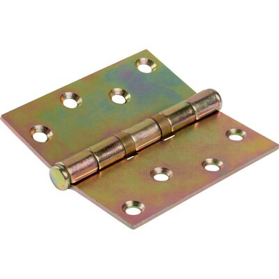Scharnier mit losem Stift Gelb Verzinkt 90 mm x 90 mm Scharnier mit losem Stift Gelb Verzinkt 90 mm x 90 mm