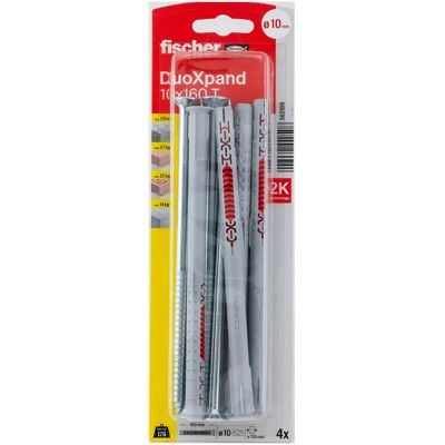 Fischer Langschaftdübel DuoXpand T Senkkopfschraube 10 mm x 160 mm 4 Stück Fischer Langschaftdübel DuoXpand T Senkkopfschraube 10 mm x 160 mm 4 Stück