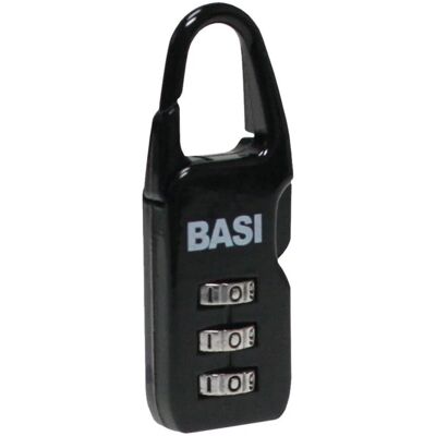 Basi Kofferschloss KS 615 Schwarz Einstellbare Zahlenkombination Aluminiumgehäuse Basi Kofferschloss KS 615 Schwarz Einstellbare Zahlenkombination Aluminiumgehäuse