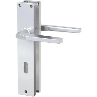 Basi Langschild Garnitur ZB 4100 Alu F1 Eckig Lochung Buntbart Basi Langschild Garnitur ZB 4100 Alu F1 Eckig Lochung Buntbart